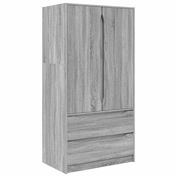 vidaXL Armoire Sonoma Gris 79,5 x 49 x 156 cm Aggloméré