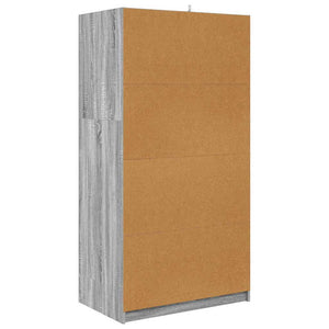 vidaXL Armoire Sonoma Gris 79,5 x 49 x 156 cm Aggloméré