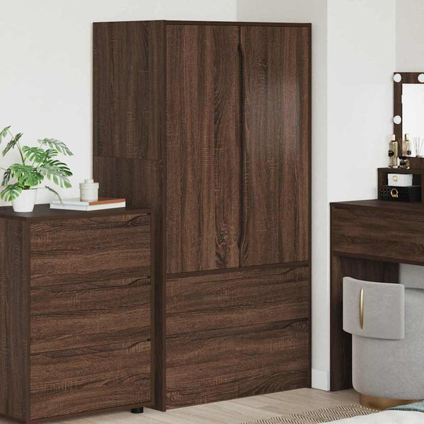 Kleiderschrank Braun Eichen-Optik 79,5x49x156cm