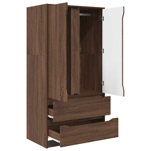 Kleiderschrank Braun Eichen-Optik 79,5x49x156cm