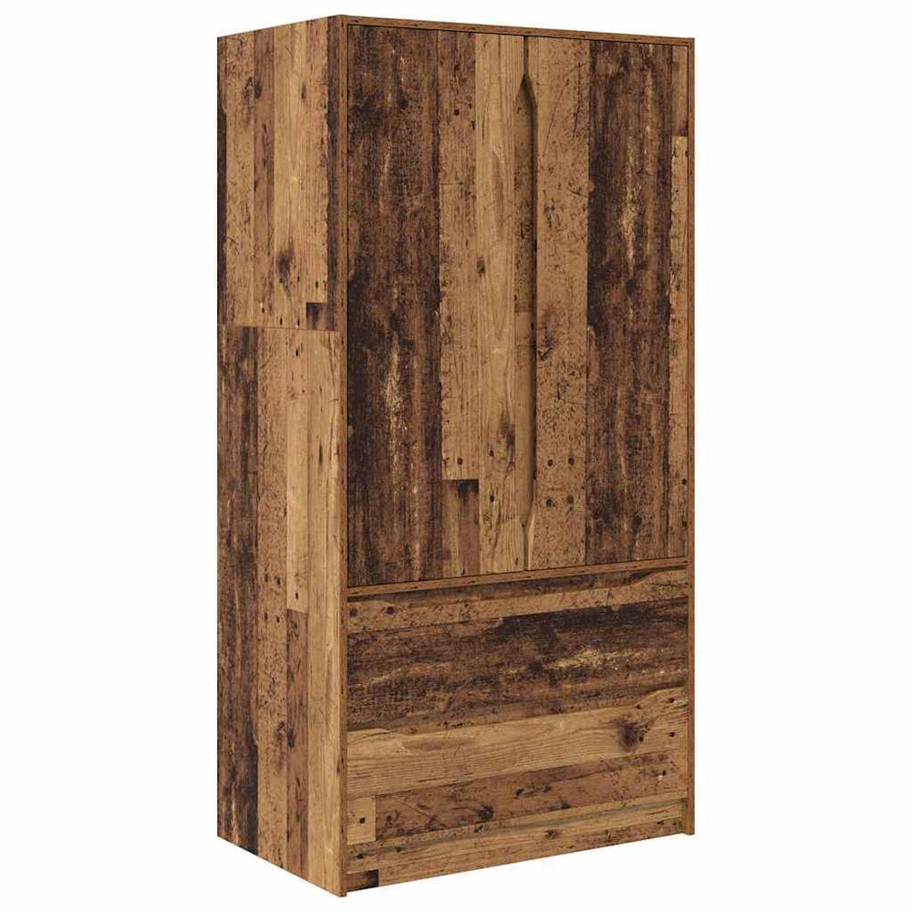 Kleiderschrank Altholz 79,5x49x156 cm