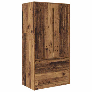 vidaXL Armoire avec porte en bois de récupération 79,5 x 49 x 156 cm Bois d'ingénierie