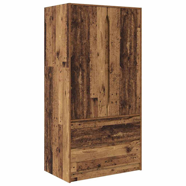 vidaXL Armoire avec porte en bois de récupération 79,5 x 49 x 156 cm Bois d'ingénierie