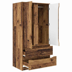 vidaXL Armoire avec porte en bois de récupération 79,5 x 49 x 156 cm Bois d'ingénierie