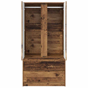 vidaXL Armoire avec porte en bois de récupération 79,5 x 49 x 156 cm Bois d'ingénierie