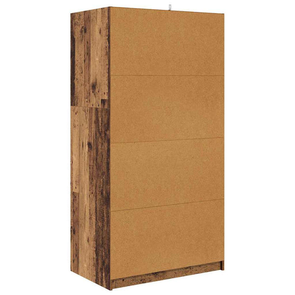vidaXL Armoire avec porte en bois de récupération 79,5 x 49 x 156 cm Bois d'ingénierie