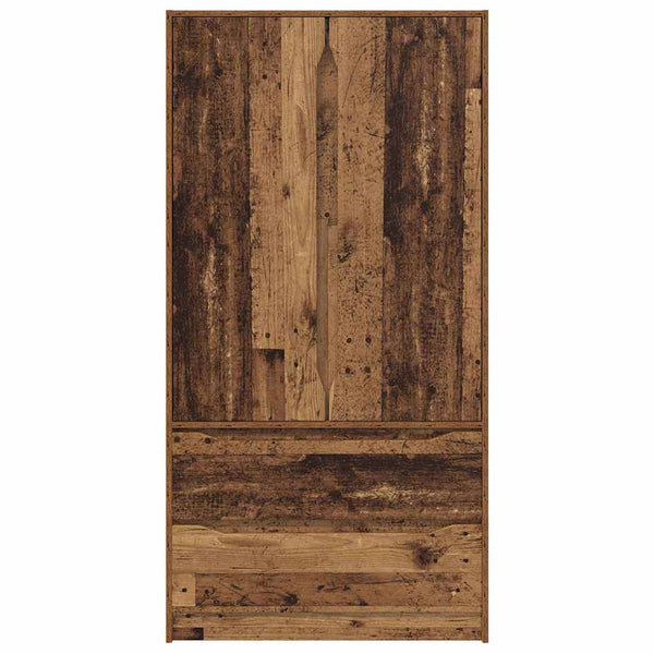 vidaXL Armoire avec porte en bois de récupération 79,5 x 49 x 156 cm Bois d'ingénierie