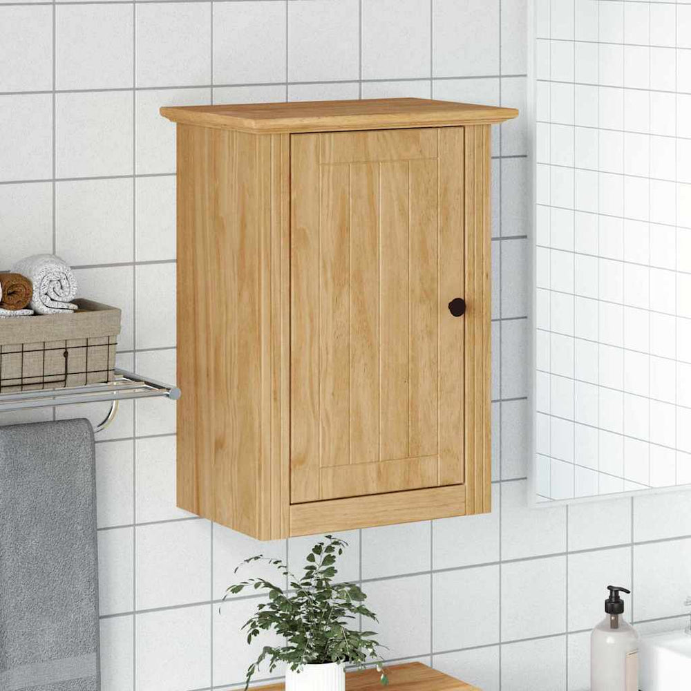 vidaXL Meuble haut de salle de bain avec porte BODO Marron miel 44 x 30 x 60 cm