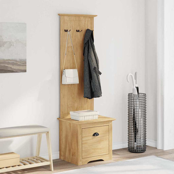 Flurschrank BODO Honigbraun Holzwerkstoff
