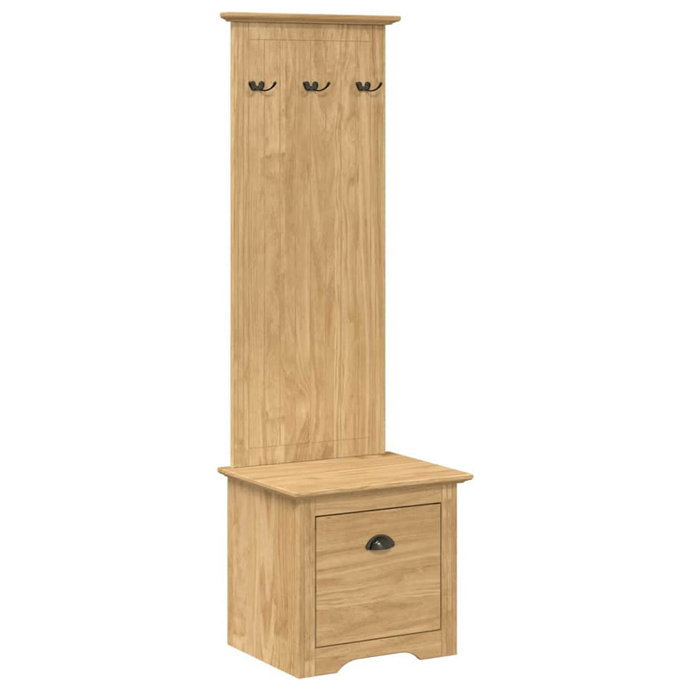 Flurschrank BODO Honigbraun Holzwerkstoff