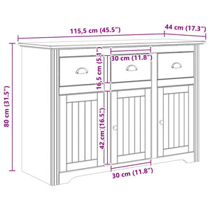 Sideboard BODO Honigbraun 115,5 cm