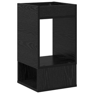 Schwarzer Beistelltisch Eichenoptik 30x30x56cm