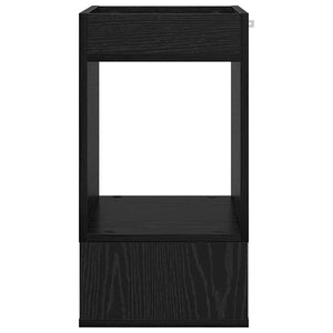 Schwarzer Beistelltisch Eichenoptik 30x30x56cm
