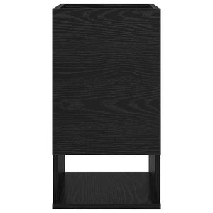 Schwarzer Beistelltisch Eichenoptik 30x30x56cm