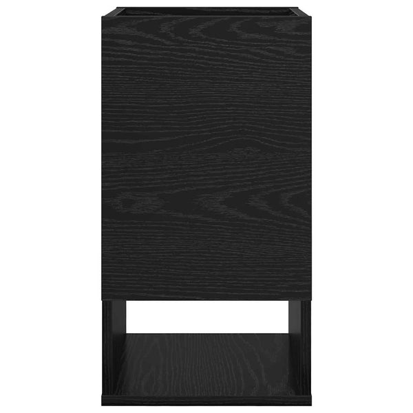 Schwarzer Beistelltisch Eichenoptik 30x30x56cm