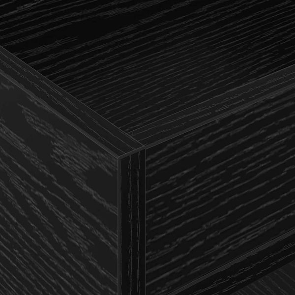 Beistelltisch 2er Set Schwarz Eiche