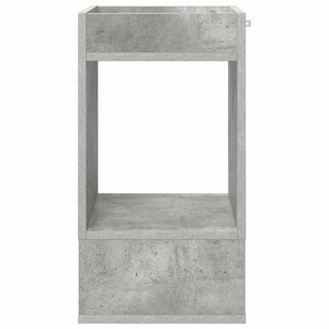 Beistelltisch 2er-Set, Betongrau, 30x56 cm