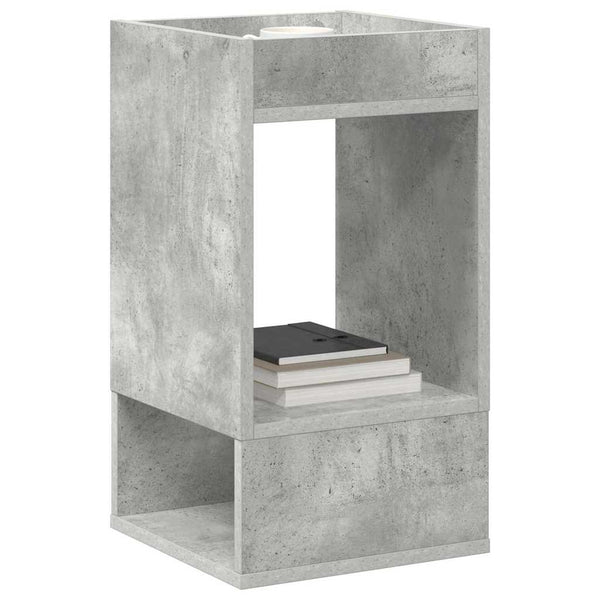 Beistelltisch 2er-Set, Betongrau, 30x56 cm