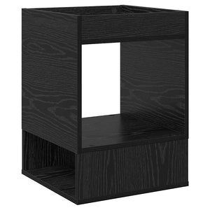 Schwarzer Beistelltisch Eichenoptik 40x40x56cm