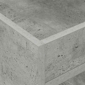 Beistelltisch 2er-Set Beton Grau