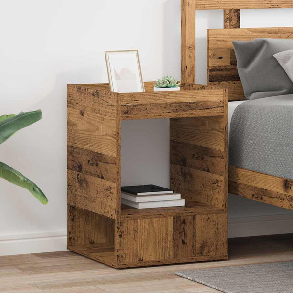 Beistelltisch 2er-Set Altholz 40x40x56cm