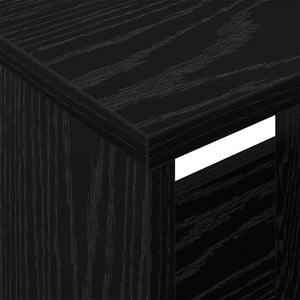 Magazinregal Schwarz Eiche 102x30x45 cm