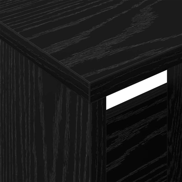 Magazinregal Schwarz Eiche 102x30x45 cm