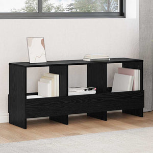 Magazinregal Schwarz Eiche 102x30x45 cm