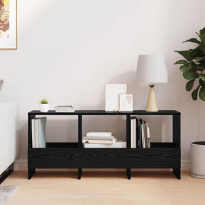 Magazinregal Schwarz Eiche 102x30x45 cm