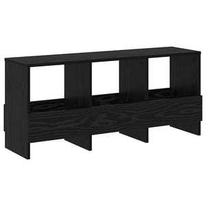 Magazinregal Schwarz Eiche 102x30x45 cm