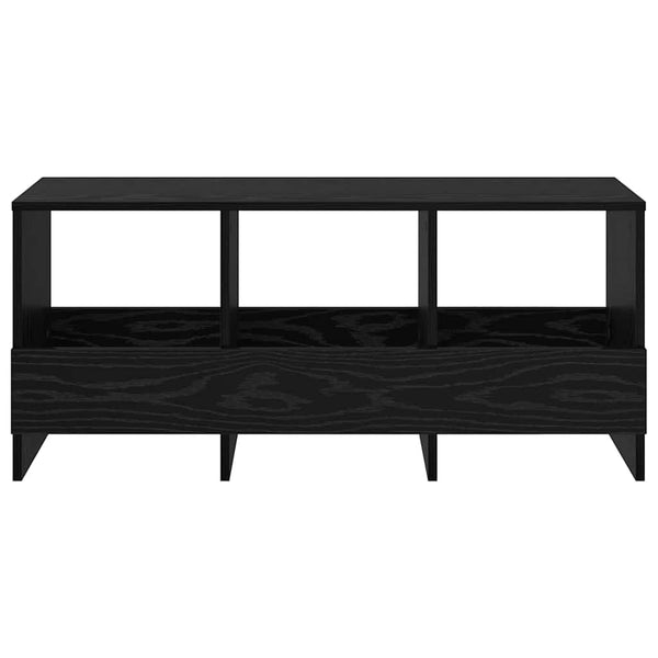 Magazinregal Schwarz Eiche 102x30x45 cm
