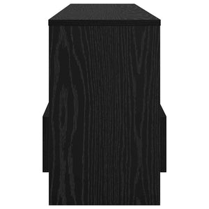 Magazinregal Schwarz Eiche 102x30x45 cm