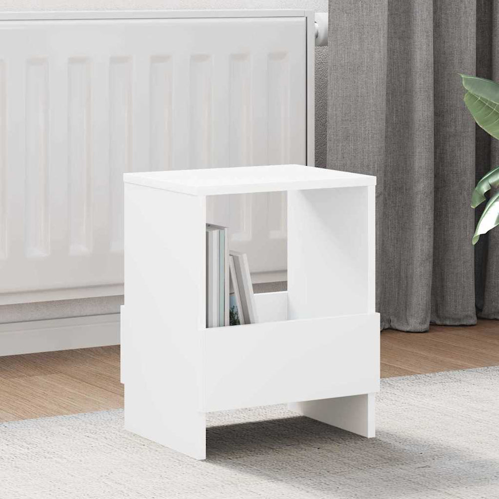 Magazinregal Weiß, 2er Set