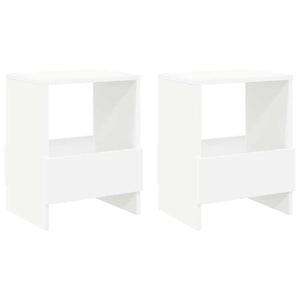 vidaXL Étagère à magazines 2 pcs Blanc 35 x 30 x 45 cm