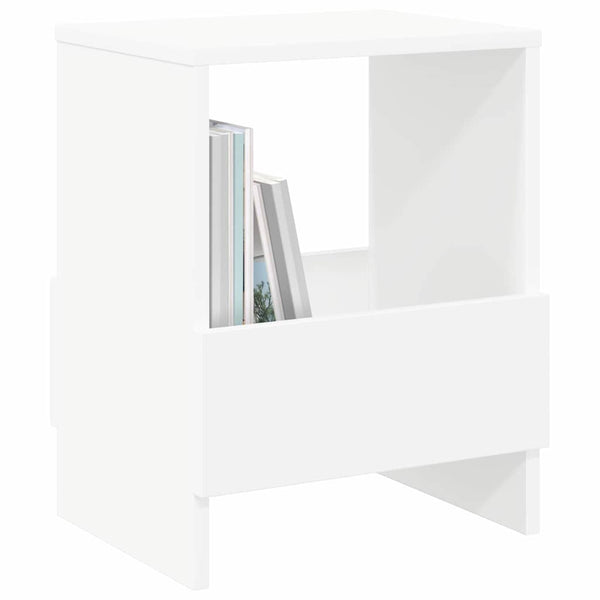 vidaXL Étagère à magazines 2 pcs Blanc 35 x 30 x 45 cm