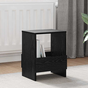 Magazinregal 2er Set Schwarz Eichenoptik