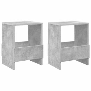 Magazinregal 2er Set Beton Grau 35x30x45cm