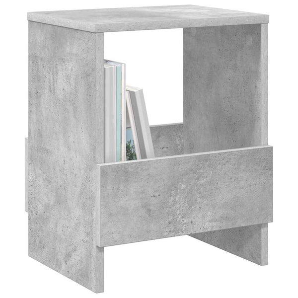 Magazinregal 2er Set Beton Grau 35x30x45cm