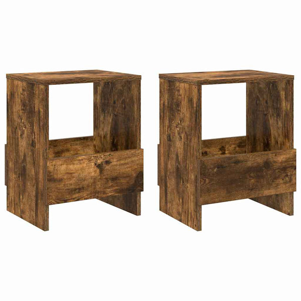 Magazinregal 2er Set Geräucherte Eiche