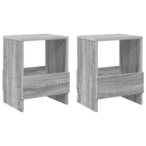 Magazinregal 2er Set Grau Sonoma