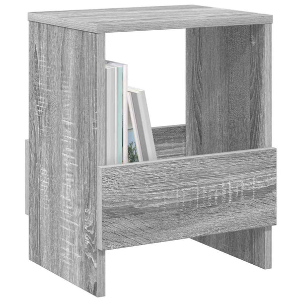 Magazinregal 2er Set Grau Sonoma