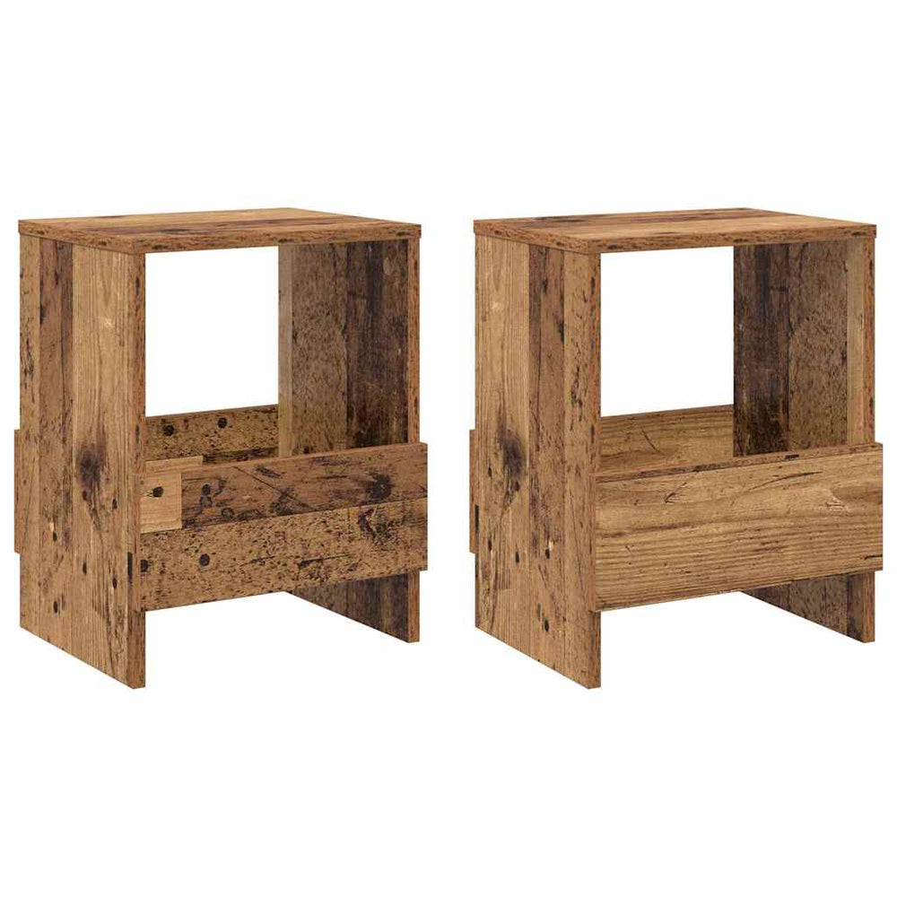 Magazinregal 2er Set Altholz 35x30x45 cm