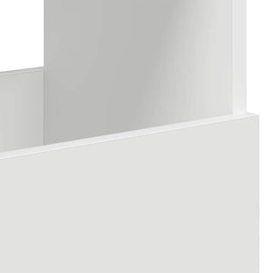 vidaXL Présentoir à magazines blanc 68,5 x 30 x 45 cm