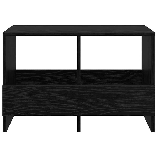 Magazinregal Schwarz Eichenoptik