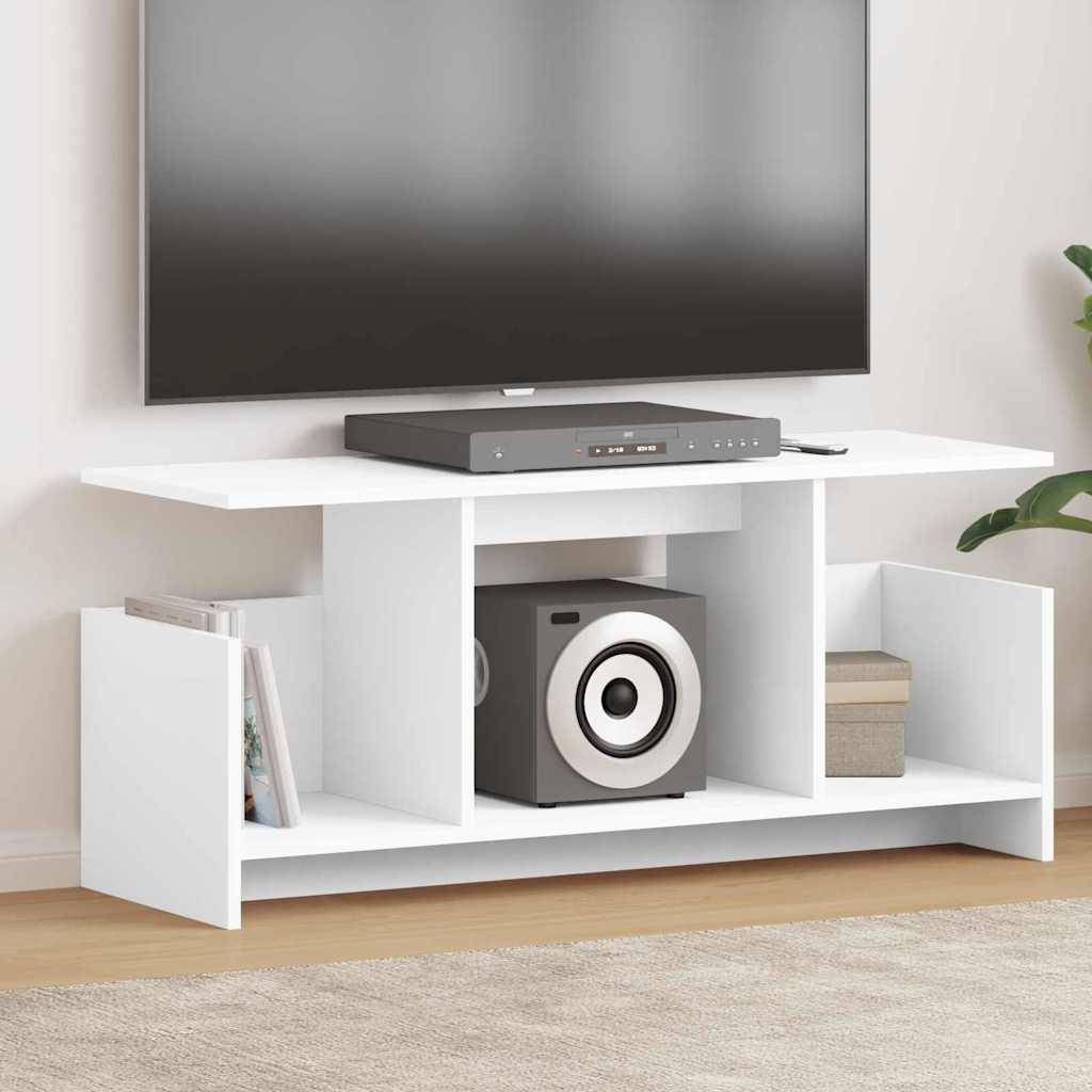 Weißer TV-Ständer 102 cm