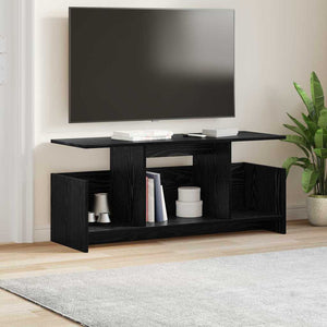 TV-Ständer Schwarz Eichenoptik 102 cm