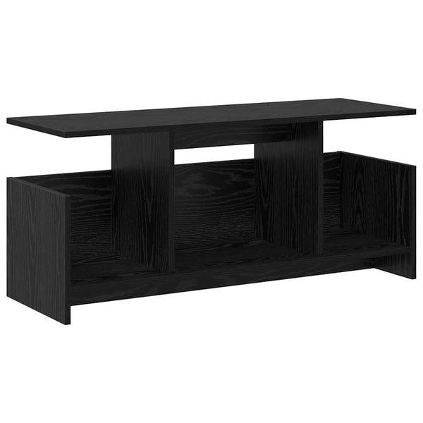 TV-Ständer Schwarz Eichenoptik 102 cm