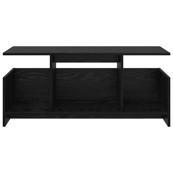 TV-Ständer Schwarz Eichenoptik 102 cm