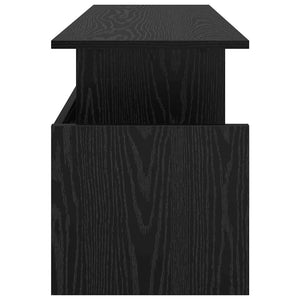 TV-Ständer Schwarz Eichenoptik 102 cm