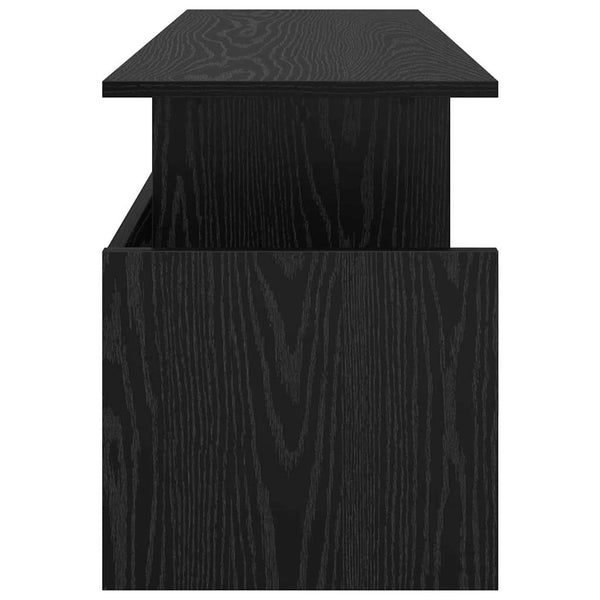 TV-Ständer Schwarz Eichenoptik 102 cm